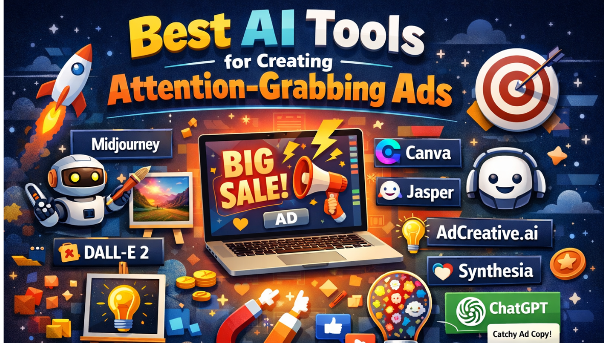 Best AI Tools for Creating Attention‑Grabbing Ads